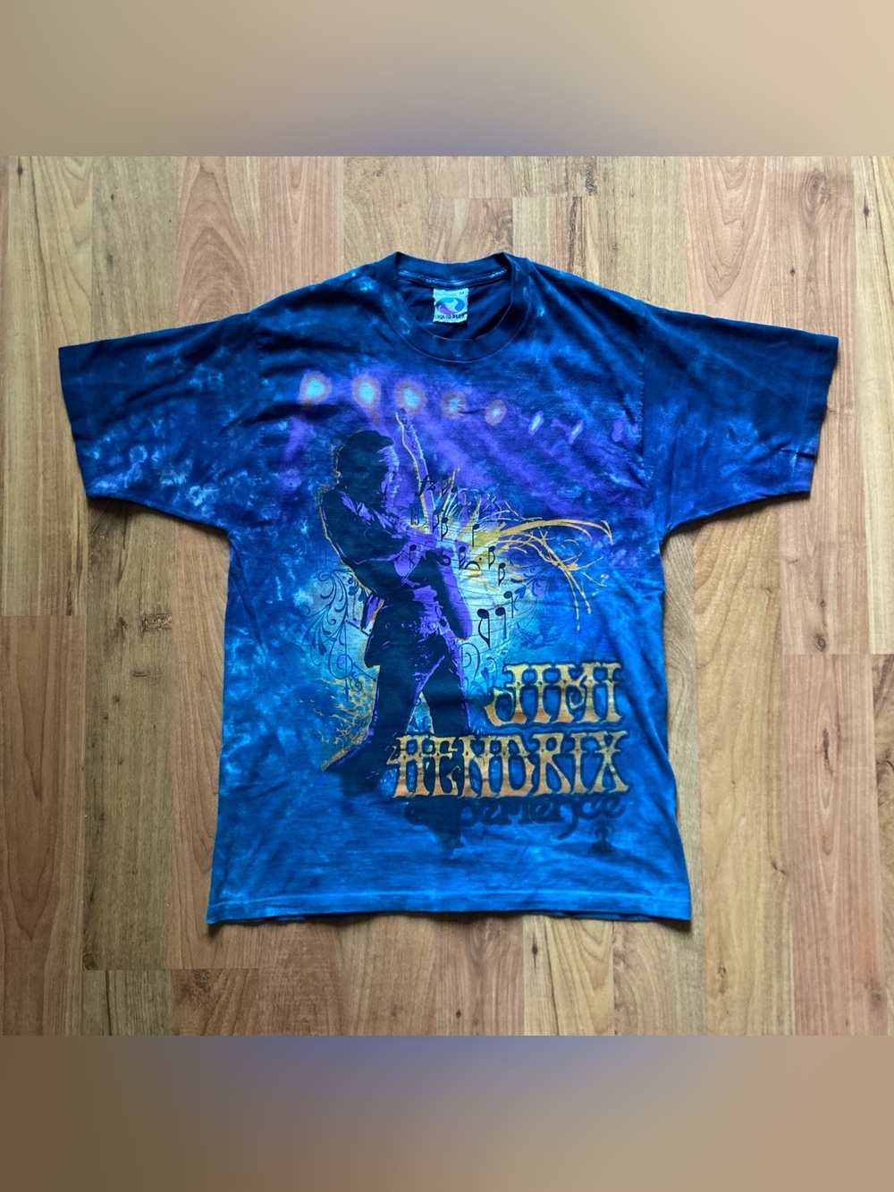 VTG Y2K Liquid Blue 2006 Jimi Hendrix Experience Tie Dye Mens M T-shirt